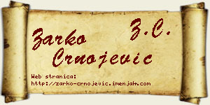 Žarko Crnojević vizit kartica